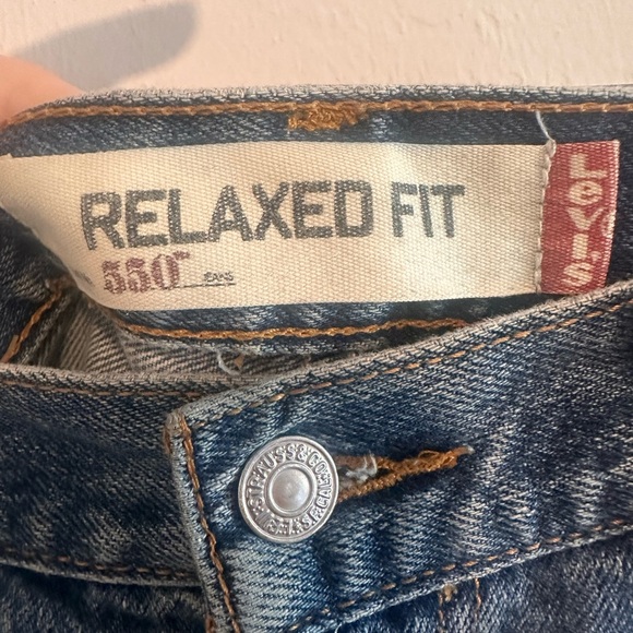 Levis Distressed Shorts in Dark Blue Wash Sz30 - Picture 6 of 6